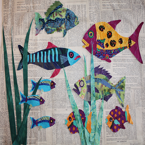 Big Bass Press & Peel Fusible Applique from the Lake Living Series