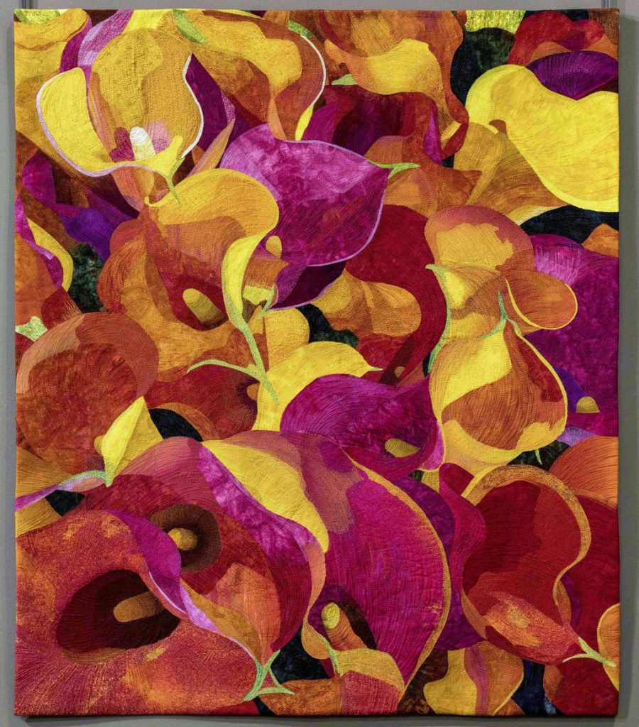 Pictured Quilt: Las Calas de Valdivia (41” x 48”) by Pilar Donoso